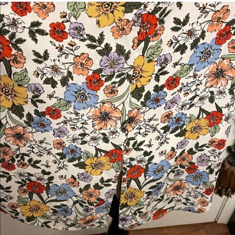 Ophelia Roe, Floral Print Women's Tank Top, 3X - Picture 11 of 15